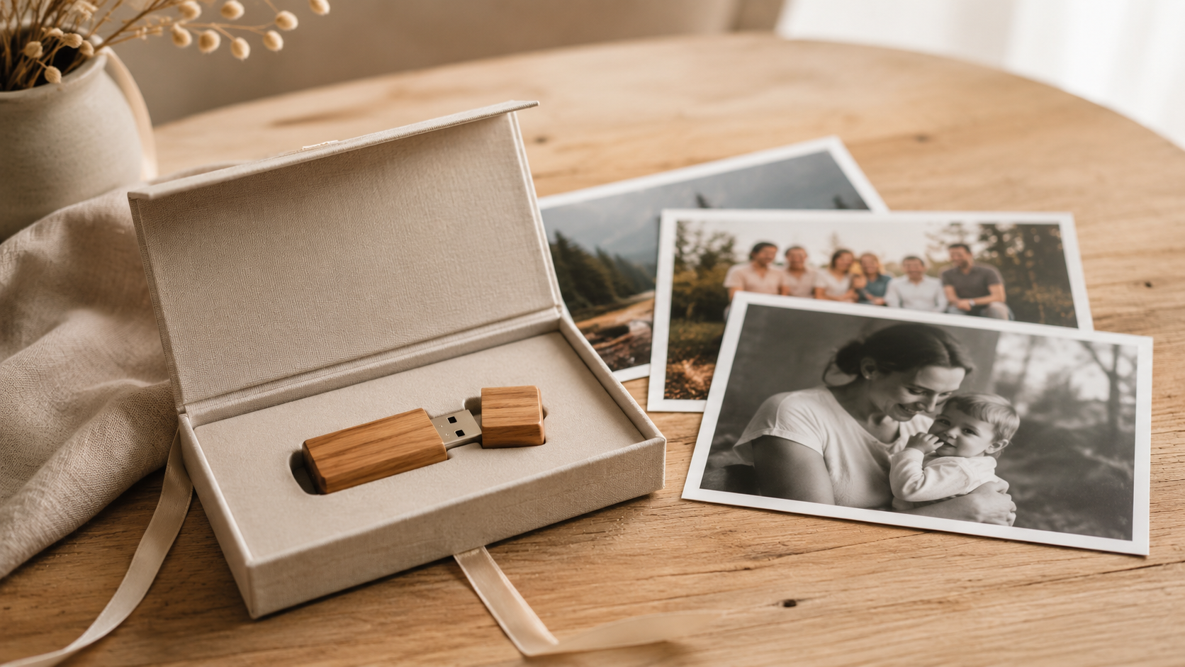 USB i obiteljske fotografije kao uspomena